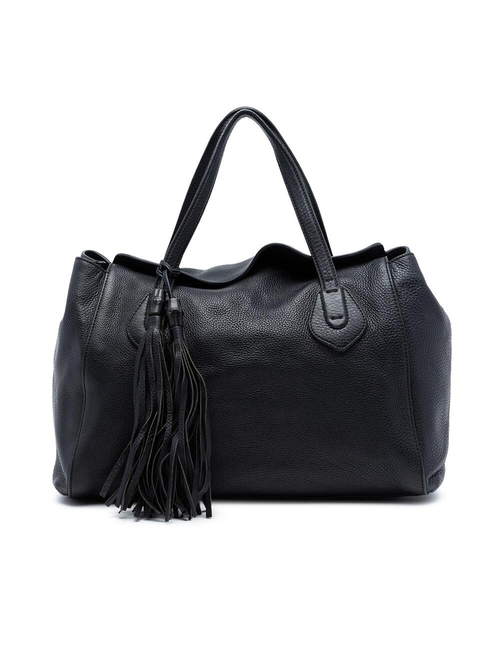 Gucci Pebbled Leather Lady Tassel Tote #341152G59B